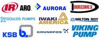 Bombas Grundfos, Aro, Goulds, Aurora, Durcomex, Iwaki, Milton Roy, KSB, Viking Pump